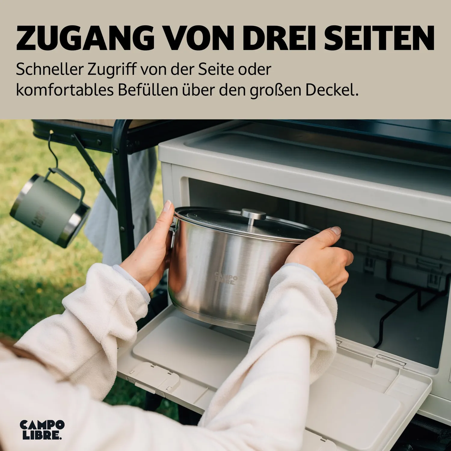 Campo Libre LAMA Aufbewahrungsbox faltbar 20 kg stapelbar