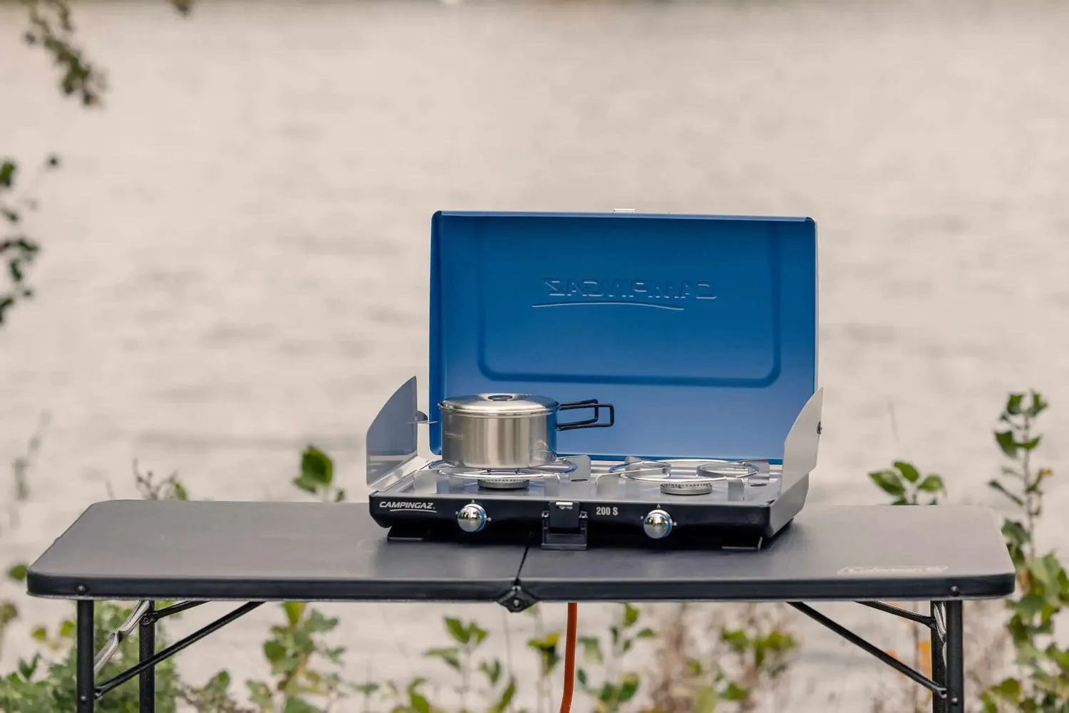 Campingaz Camping-Geschirrset Edelstahl 5-teilig Töpfe Pfanne