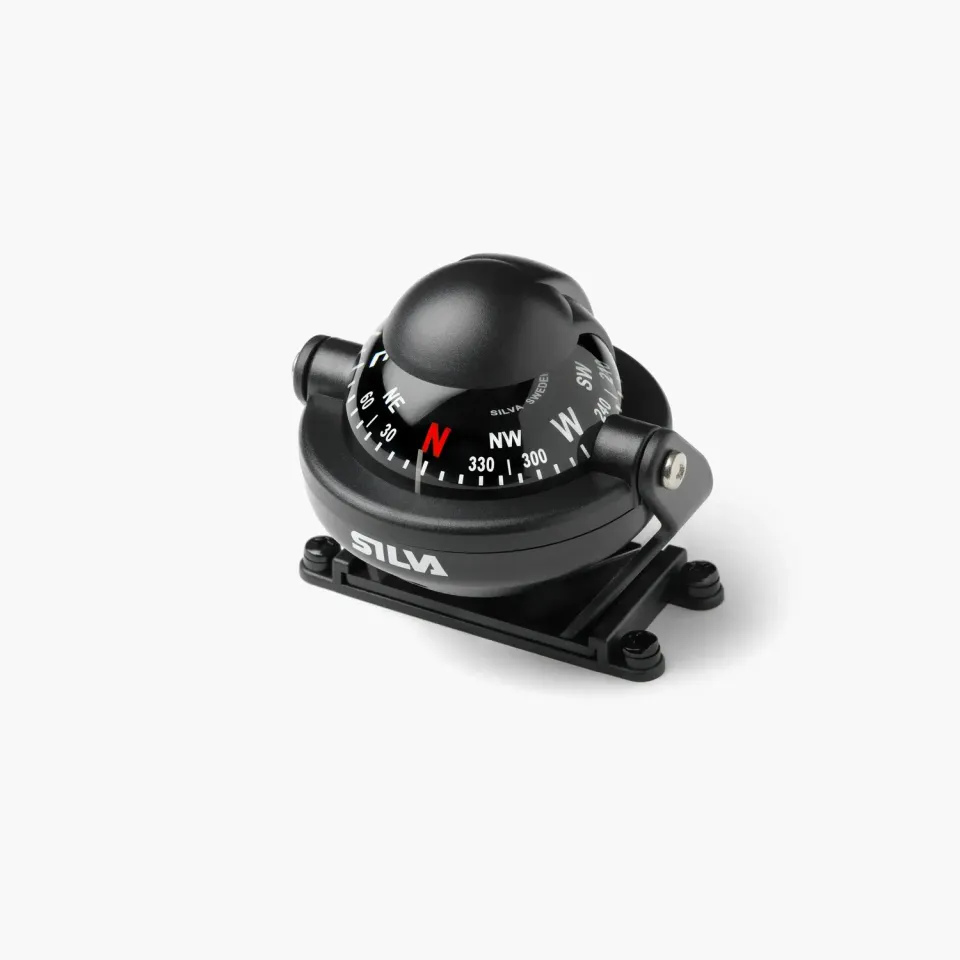 Silva C58 Bootskompass mit Halterung 12V Beleuchtung