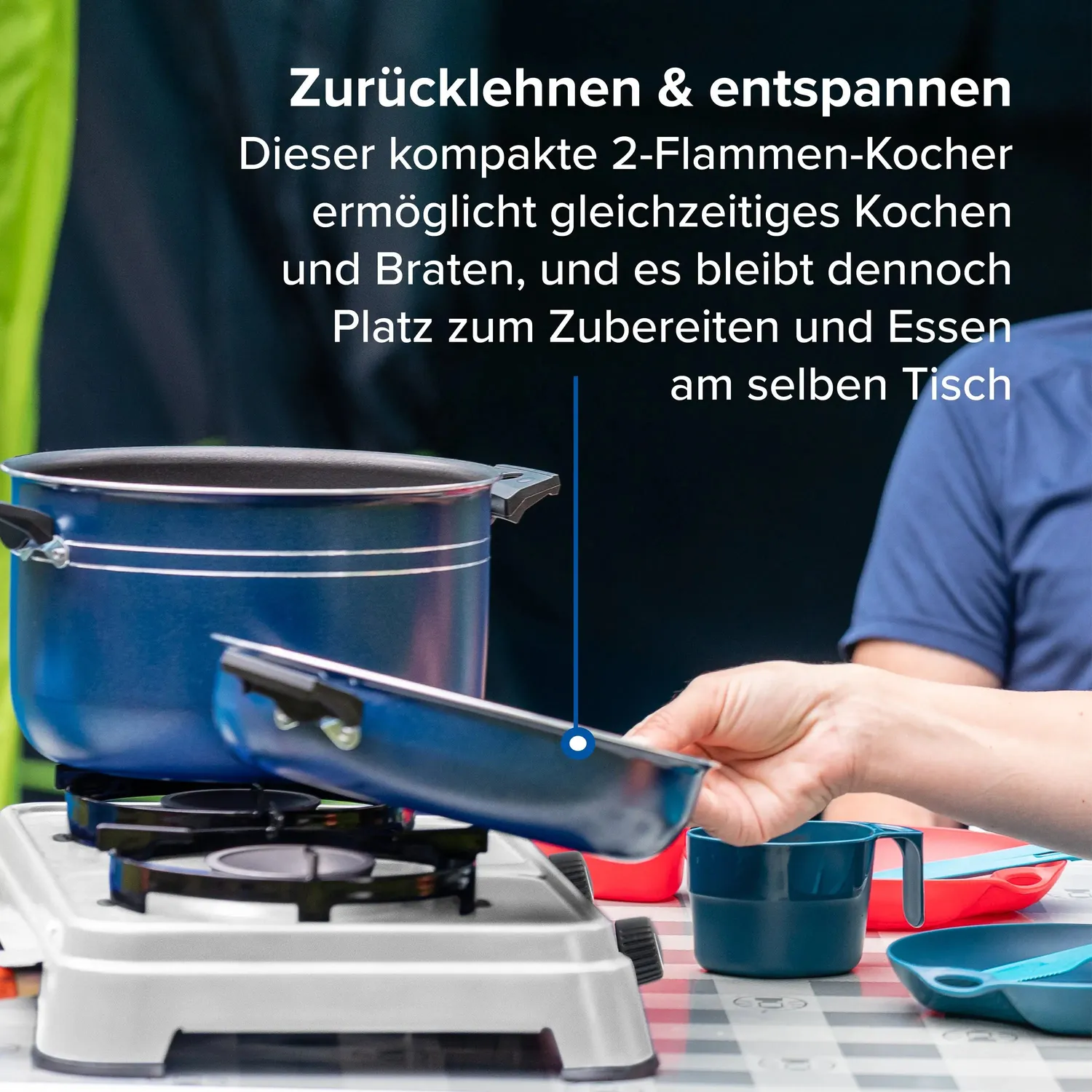 Campingaz Camping Cook CV Gaskocher 2-flammig 2x1800W
