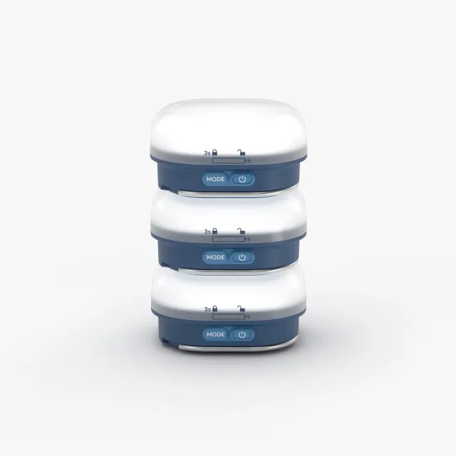 Silva Glow Recharge Campinglampe Blau 3er-Pack 350 lm