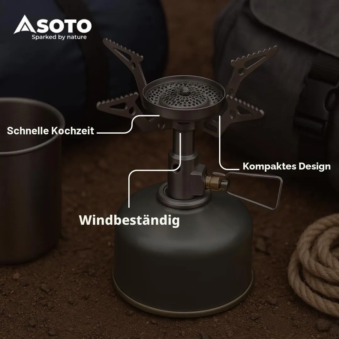 SOTO Amicus Gaskocher Stealth-Zündung 81g