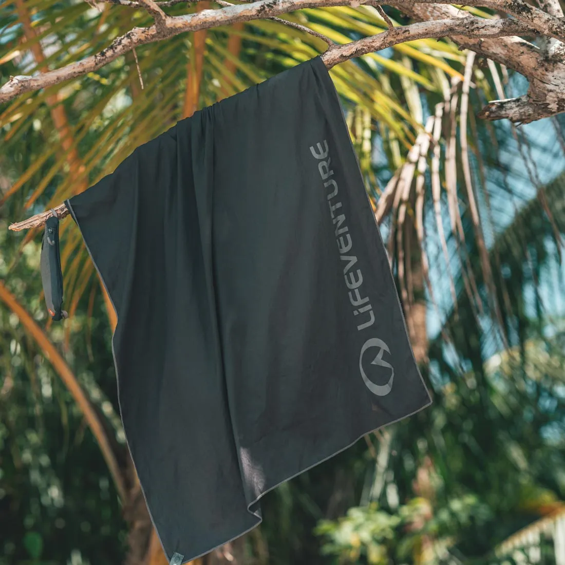 Lifeventure HydroFibre Reisehandtuch Grau schnelltrocknend