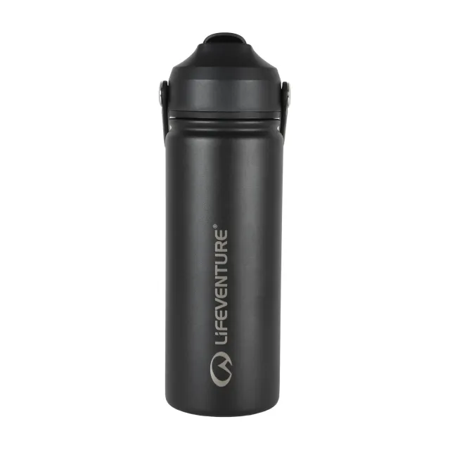 Lifeventure Flip-Top Flask Trinkflasche 500 ml Schwarz