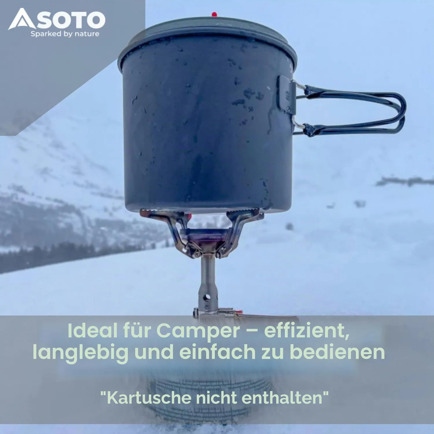 SOTO New River Pot Campingtopf 1000 ml Aluminium