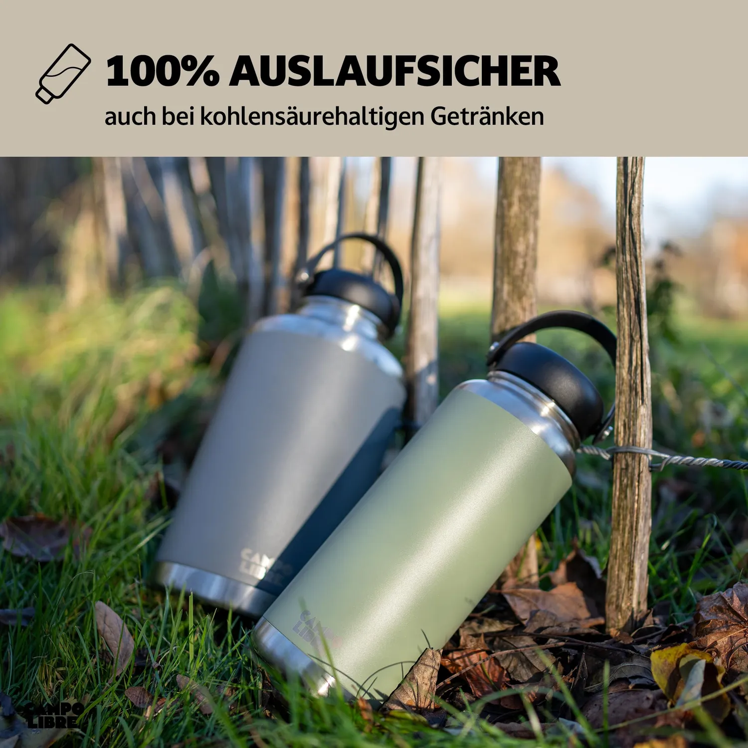 Campo Libre Umberto 1l Thermosflasche Deep Grey Edelstahl