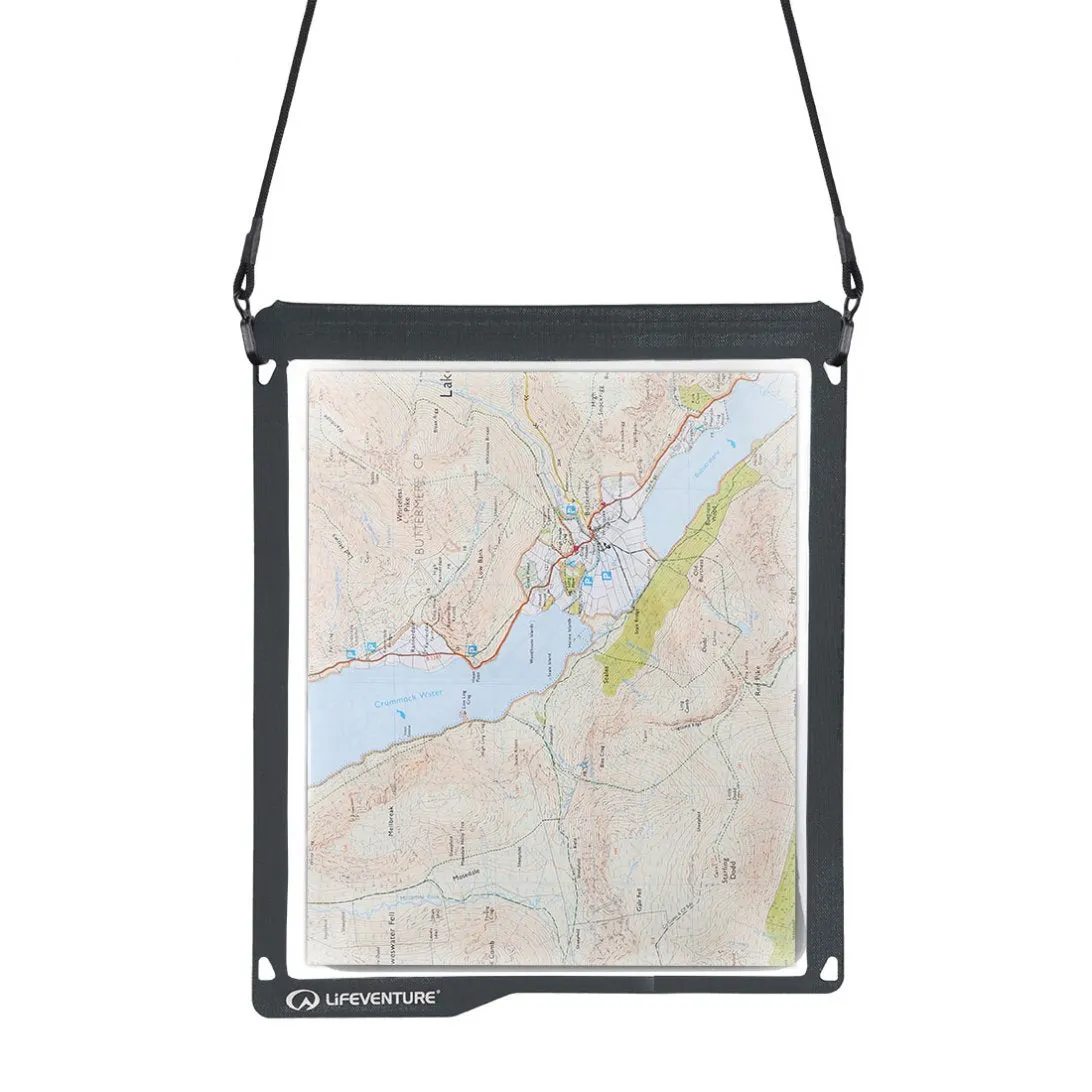 Lifeventure Waterproof Map Case Kartentasche Blau