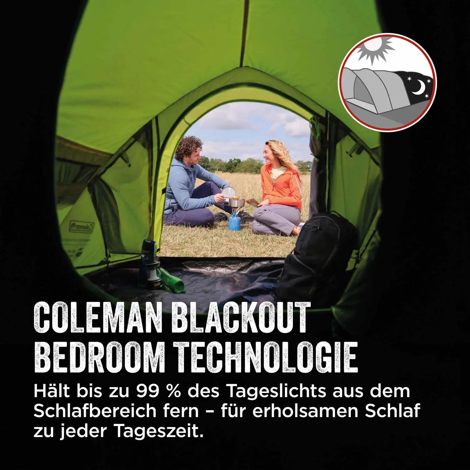 Coleman Darwin 3 Plus BlackOut Zelt 3 Personen dark