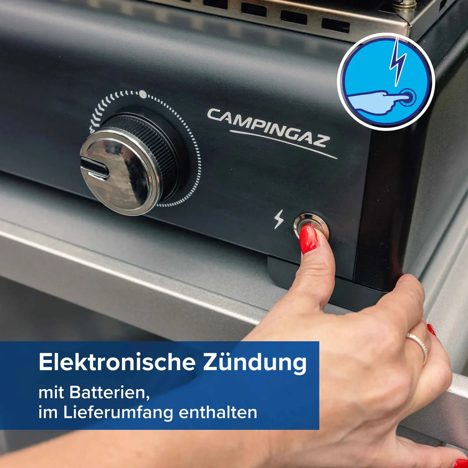 Campingaz Othello 1 CV Plancha Gasgrill 1 Brenner