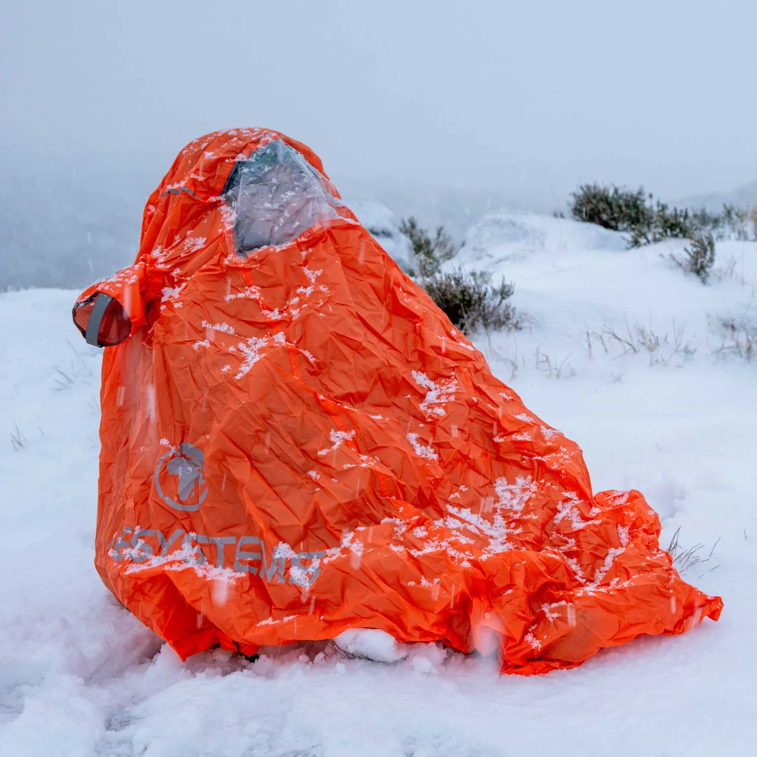Lifeventure Survival Shelter 1 Notzelt orange winddicht