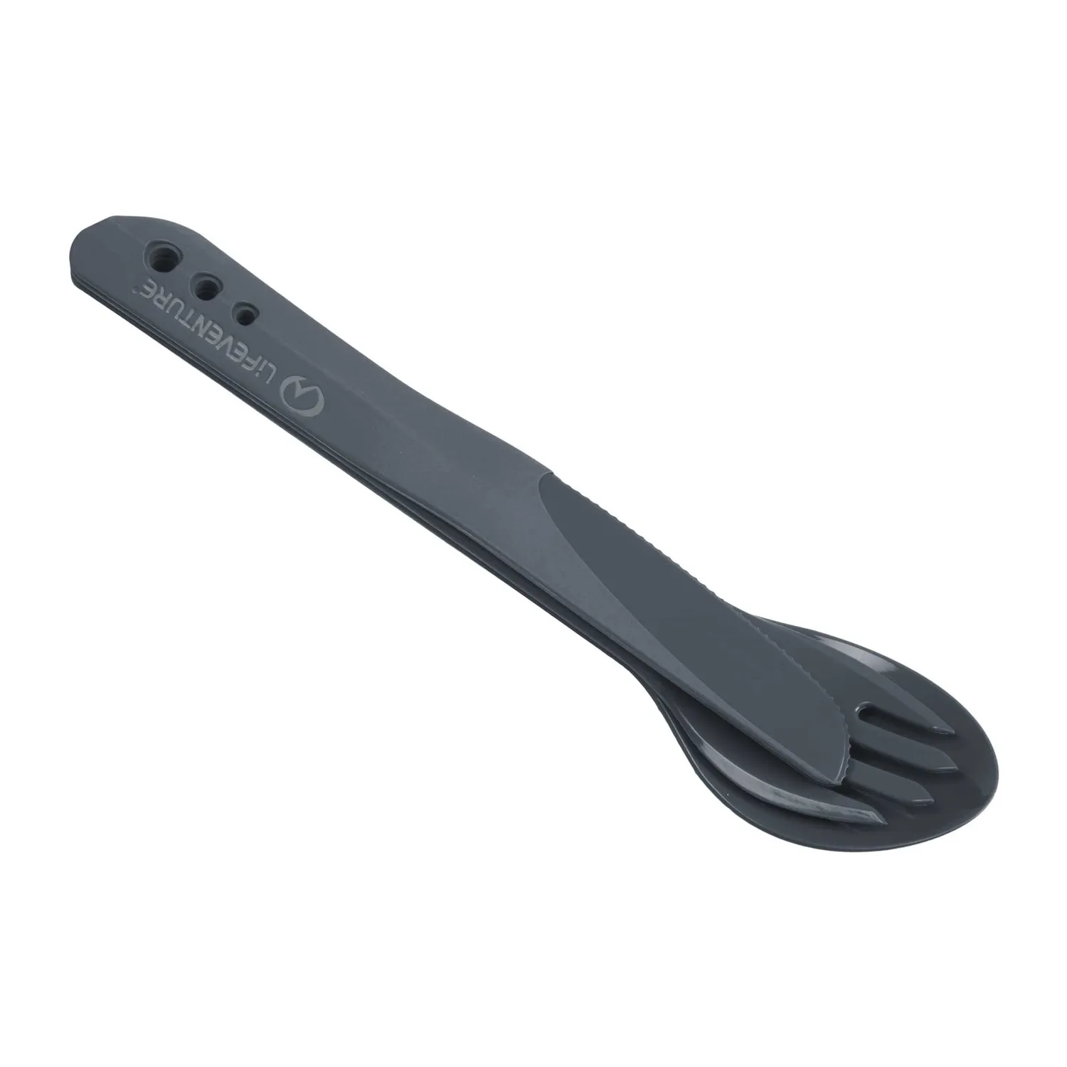 Lifeventure Ellipse Camping Besteck bruchsicher graphite
