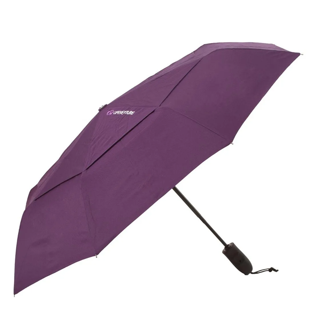 Lifeventure Trek Umbrella Regenschirm Medium schwarz