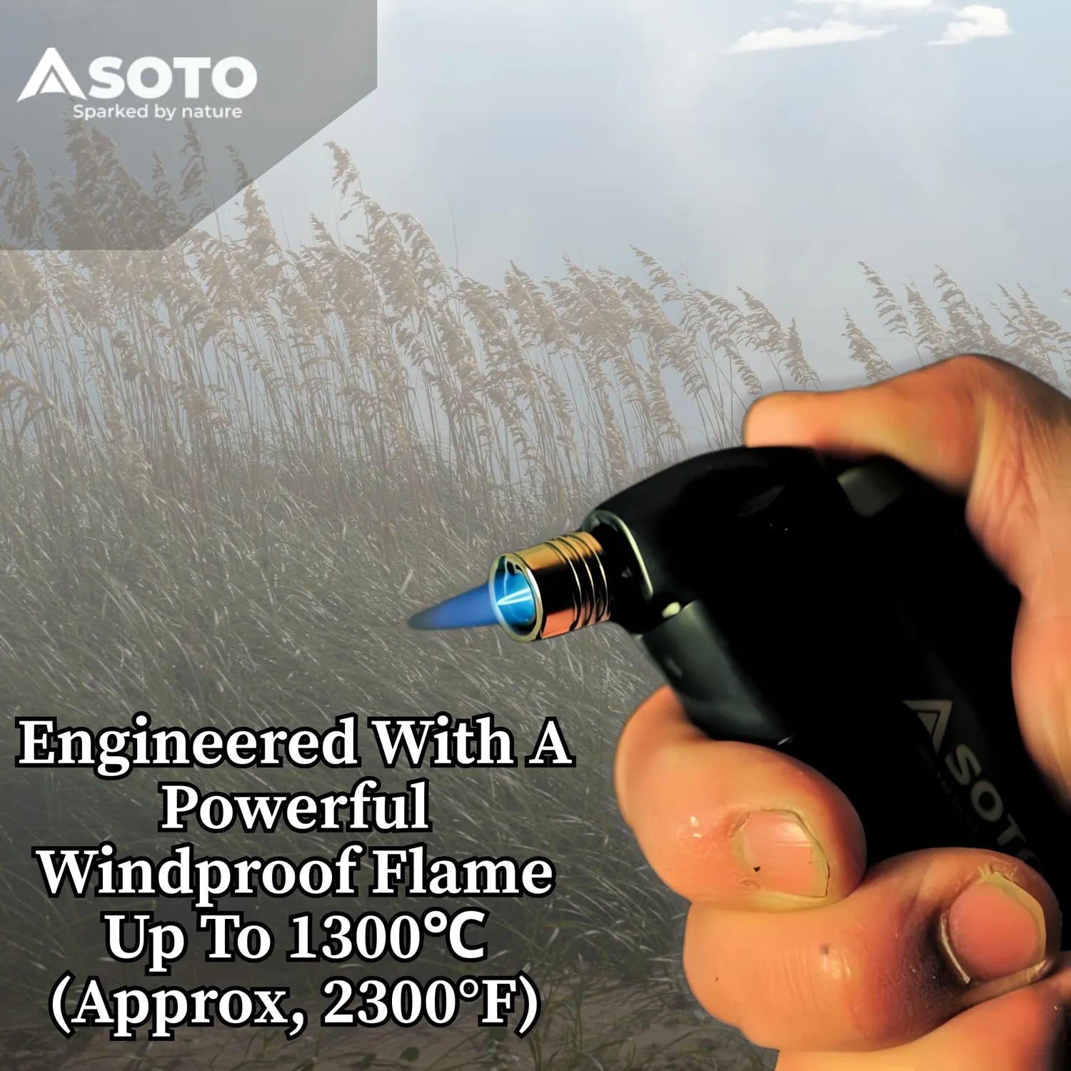 SOTO Pocket Torch Sturmfeuerzeug-Aufsatz 1300°C