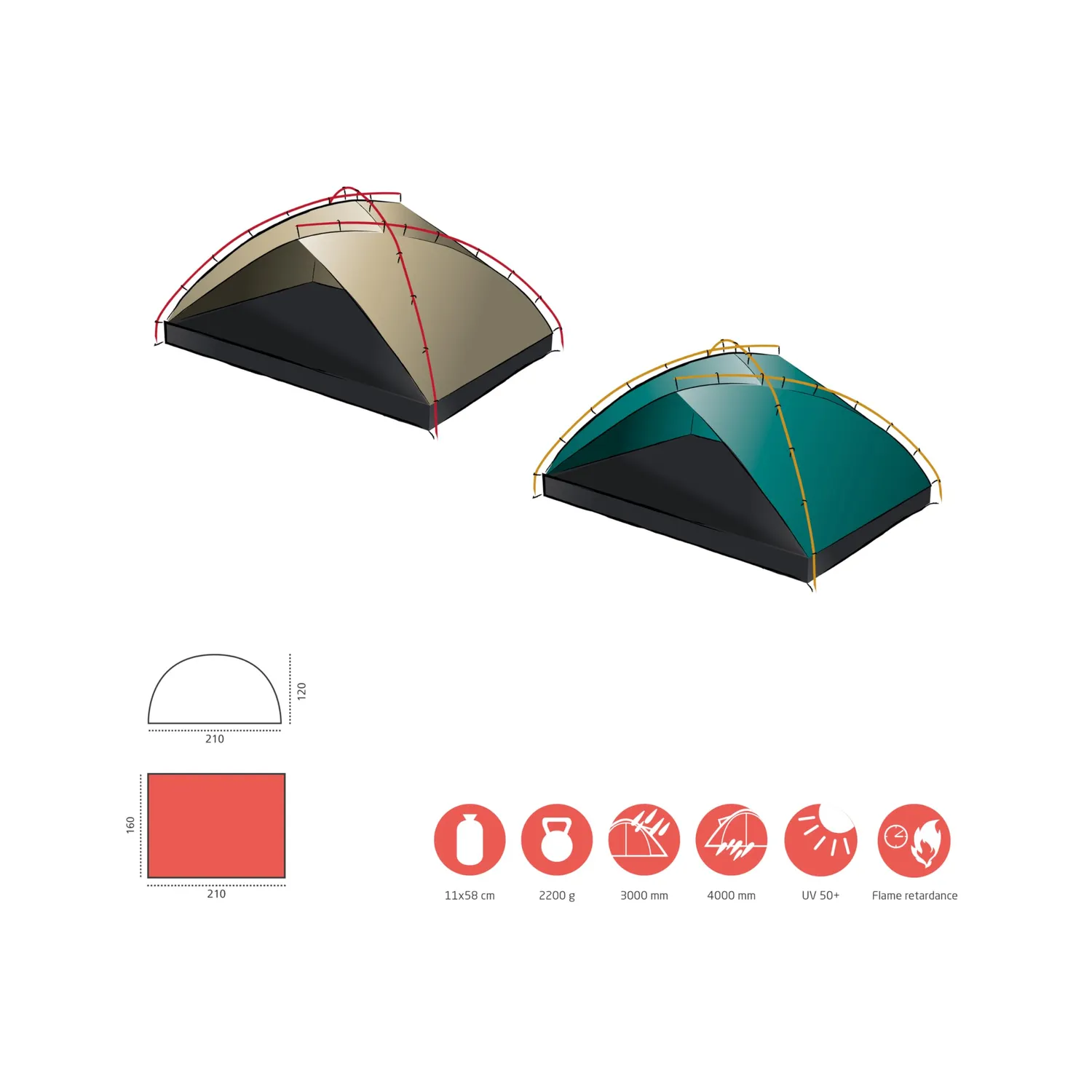 Grand Canyon Tonto Beach Tent 3 Strandzelt Mojave Desert