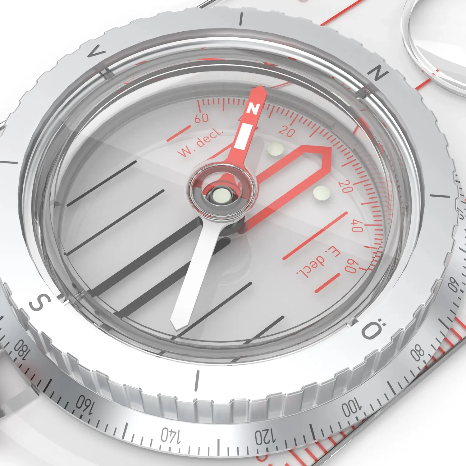 Silva Typ 1933 Kompass Lineal Retro Aluminium