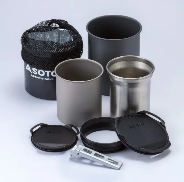 Soto Thermostack Kochset 8-teilig 750 ml Titan