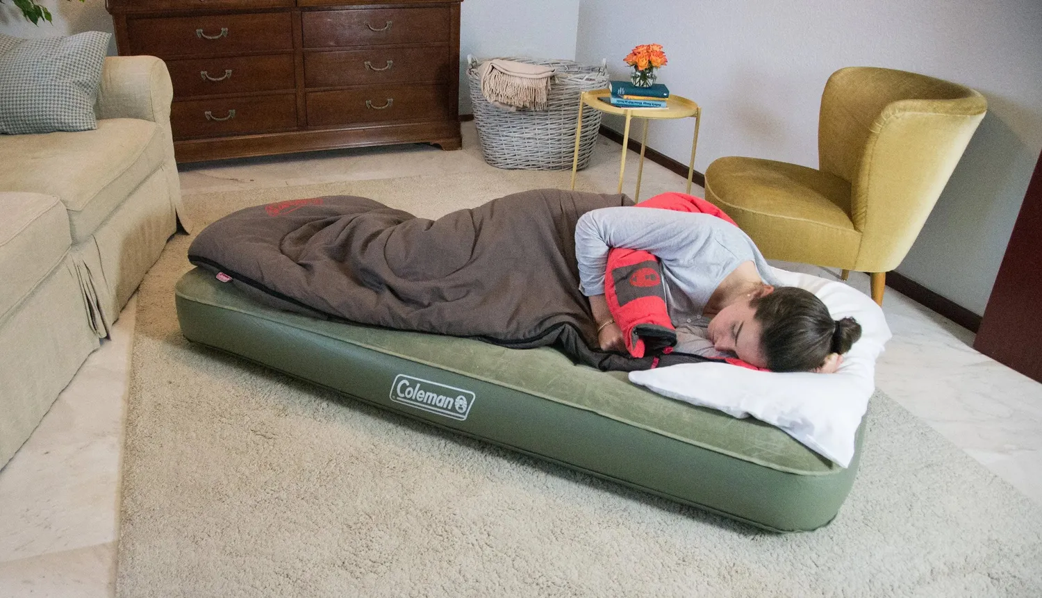 Coleman Maxi Comfort Single Luftbett 198x82 Velours