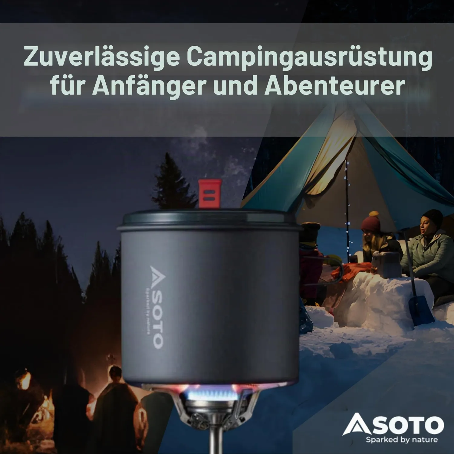 SOTO New River Pot Campingtopf 1000 ml Aluminium