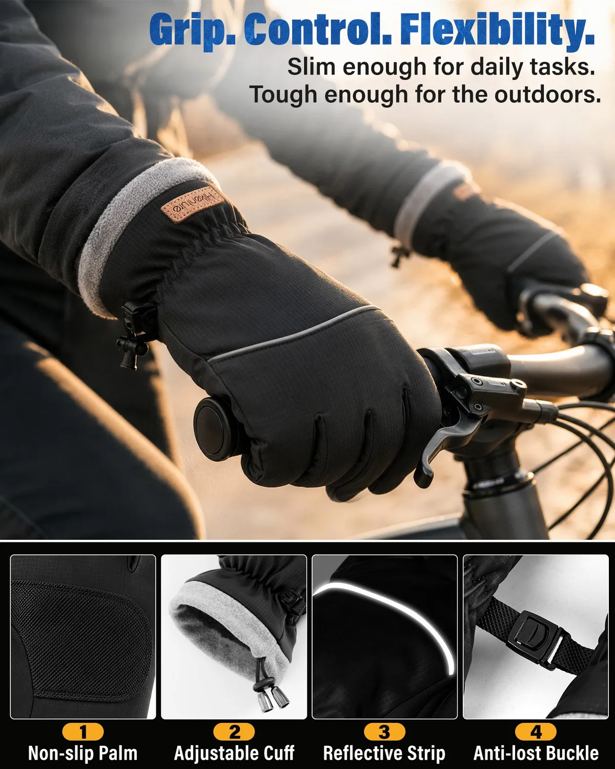 Hikenture Winter Handschuhe Touch M wasserabweisend