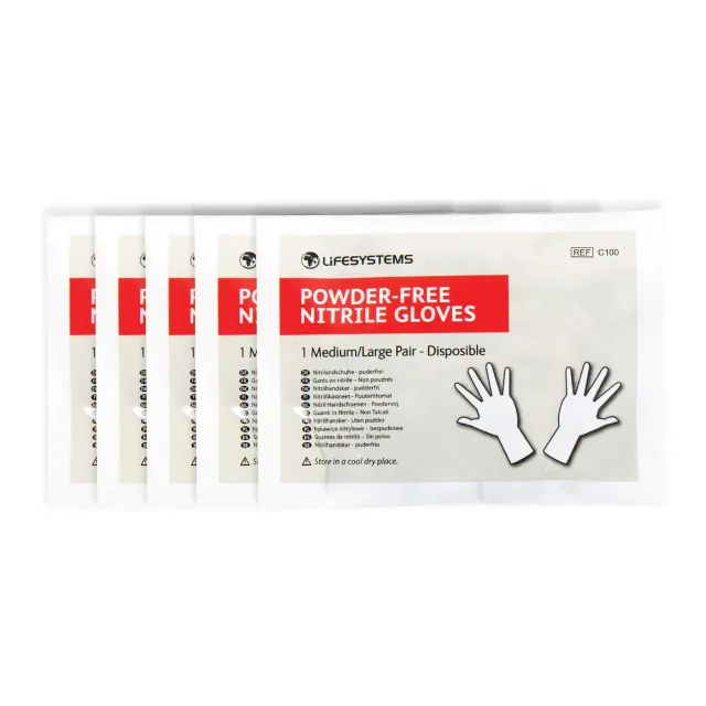 Lifeventure Nitril Handschuhe Einmal puderfrei latexfrei