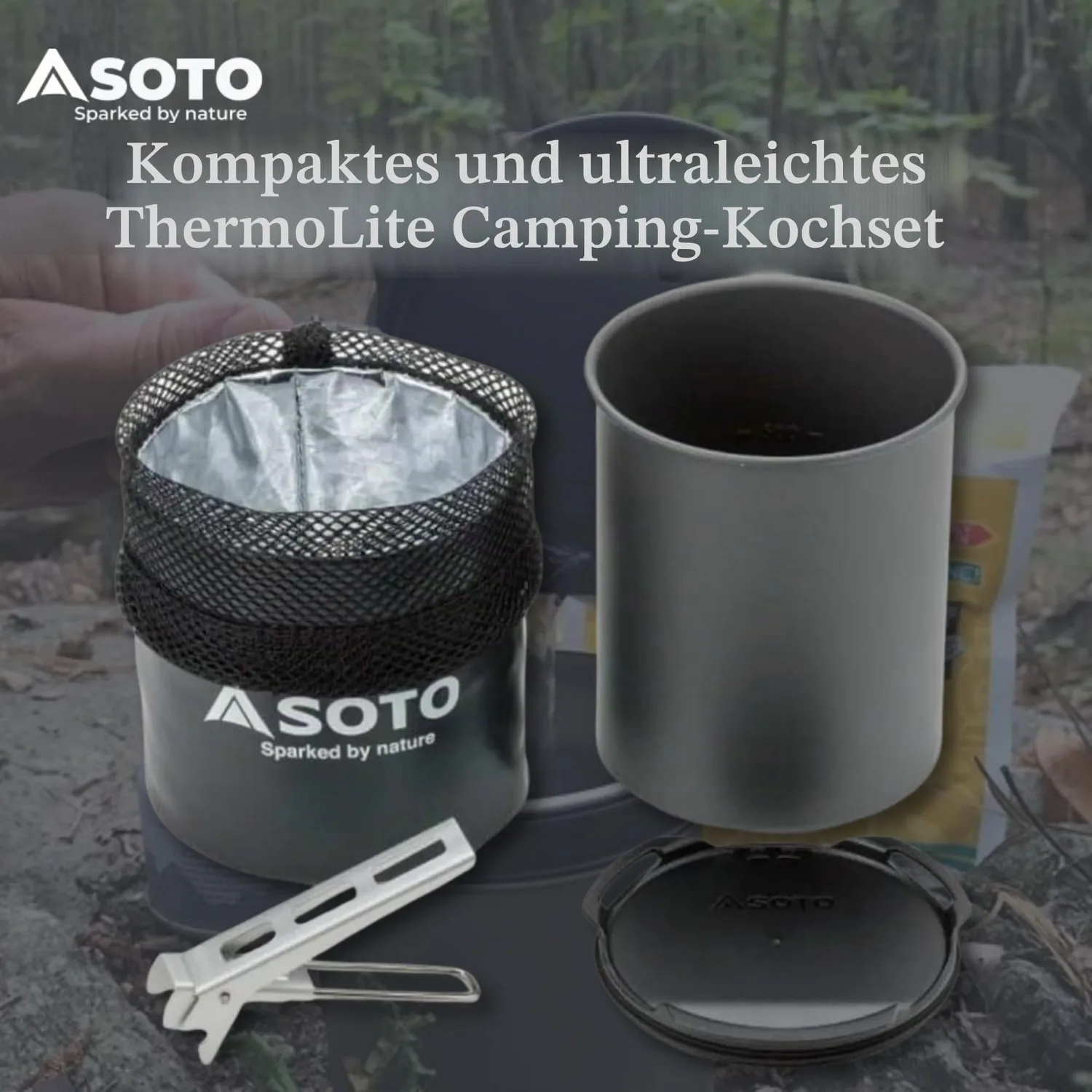 Soto Thermolite Topf 750 ml grau Aluminium