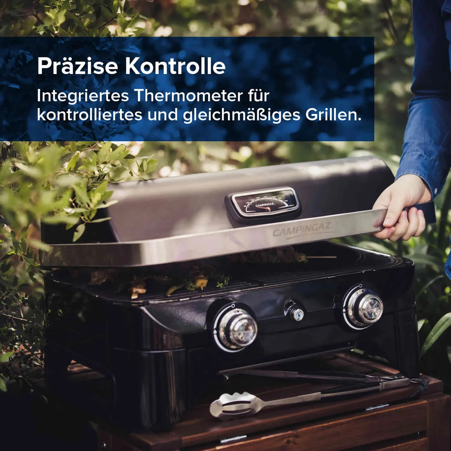 Campingaz Attitude 2100 LX Gas-Tischgrill 2-Brenner Balkon