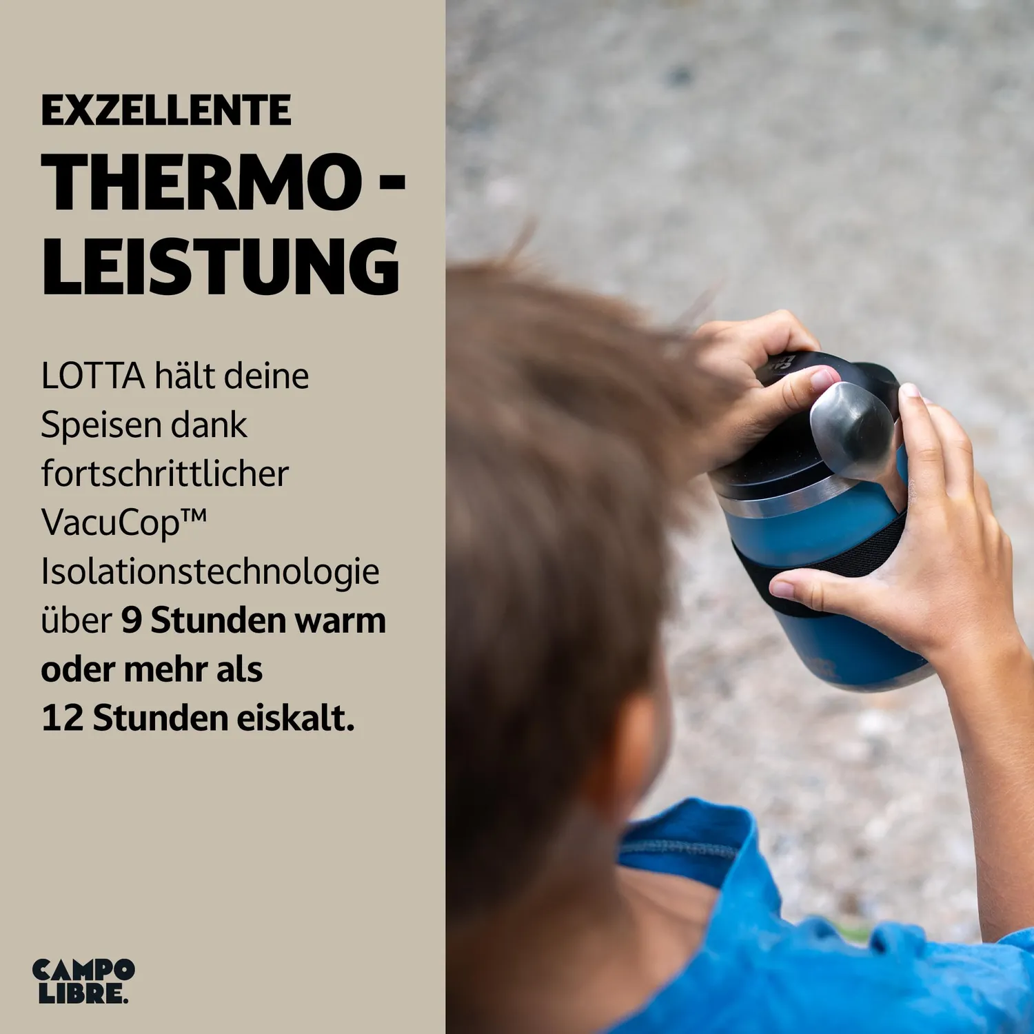 Campo Libre Lotta Thermobehälter 600ml Blue 9h warm