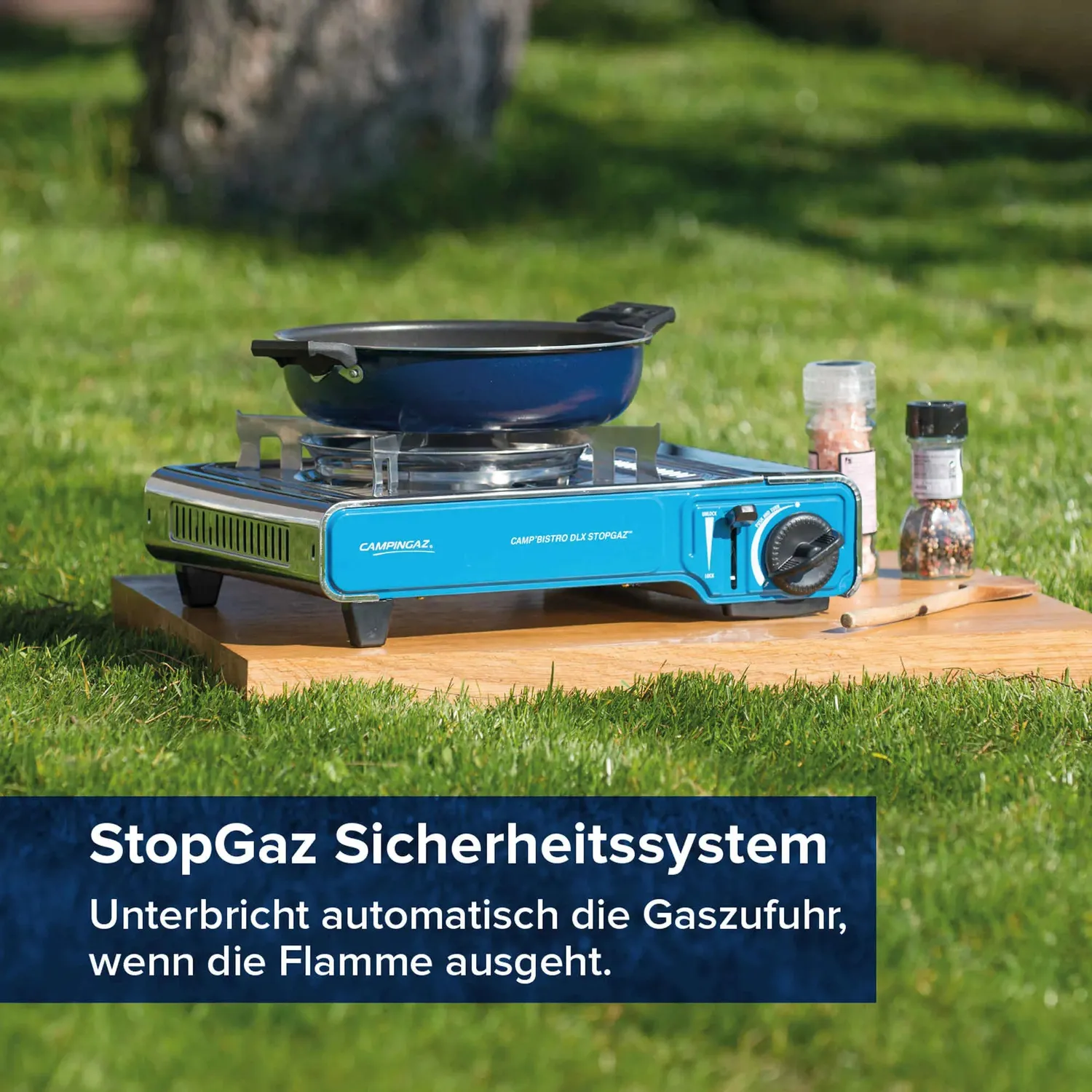 Campingaz Camp'Bistro DLX Gaskocher 1-flammig Stopgaz Koffer