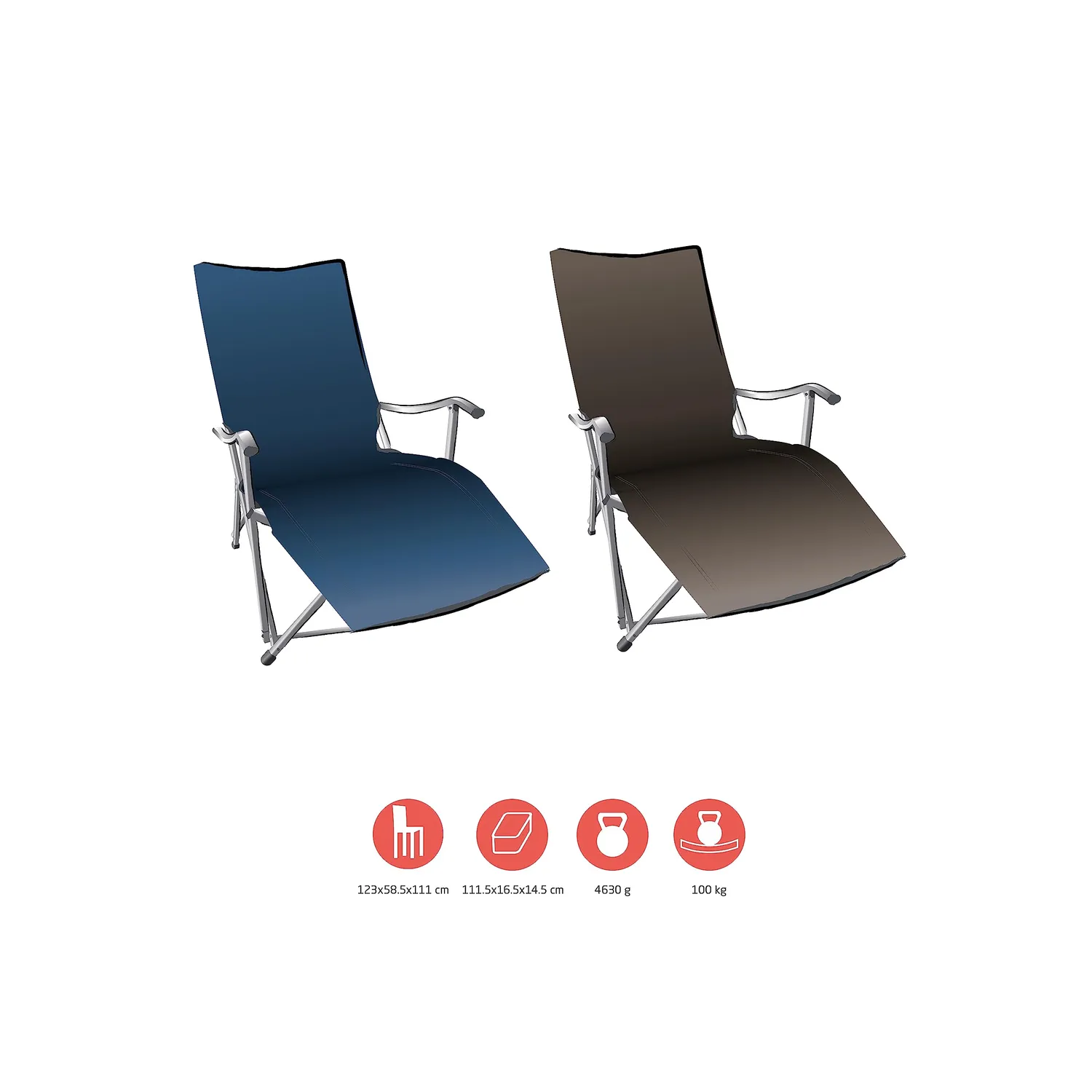 Grand Canyon El Tovar Lounger Campingstuhl Falcon mit Fußteil