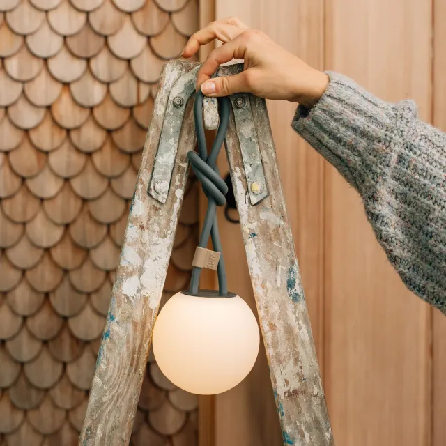 Campo Libre Leni Sphere Campinglampe Rund Grau dimmbar