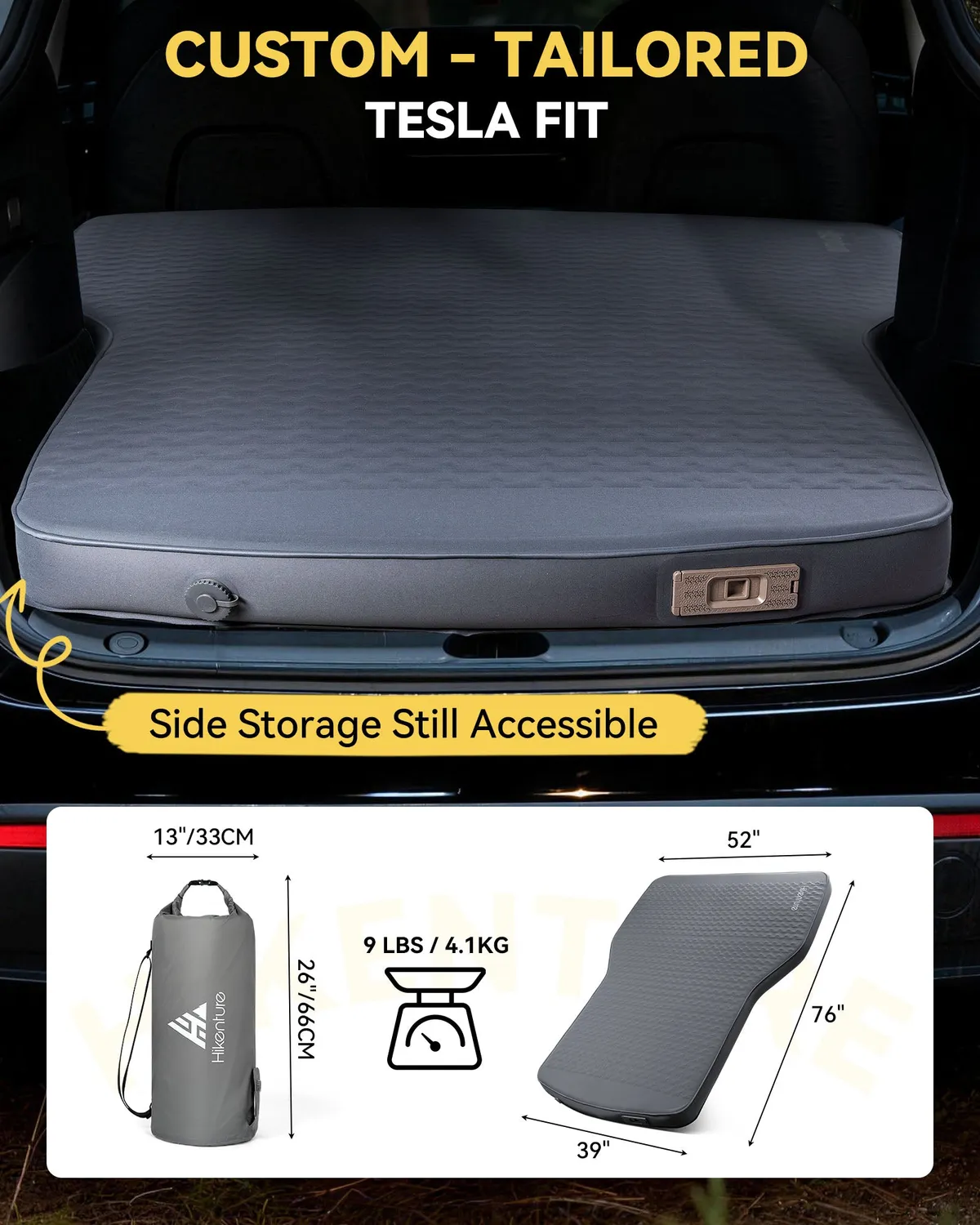Hikenture Tesla Model Y Matratze 10 cm Elektro-Pumpe