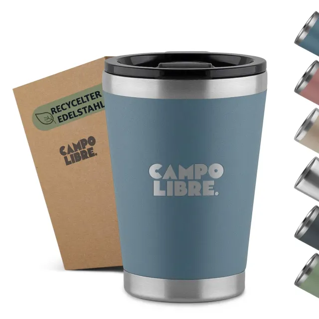 Campo Libre Bono Thermobecher 350 ml blau Edelstahl
