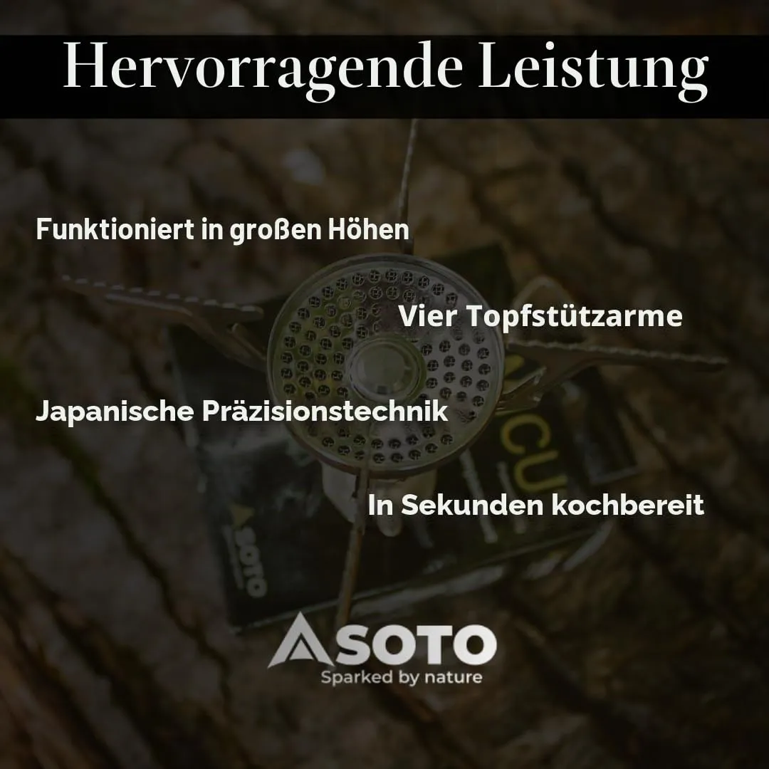 SOTO Amicus Gaskocher Stealth-Zündung 81g