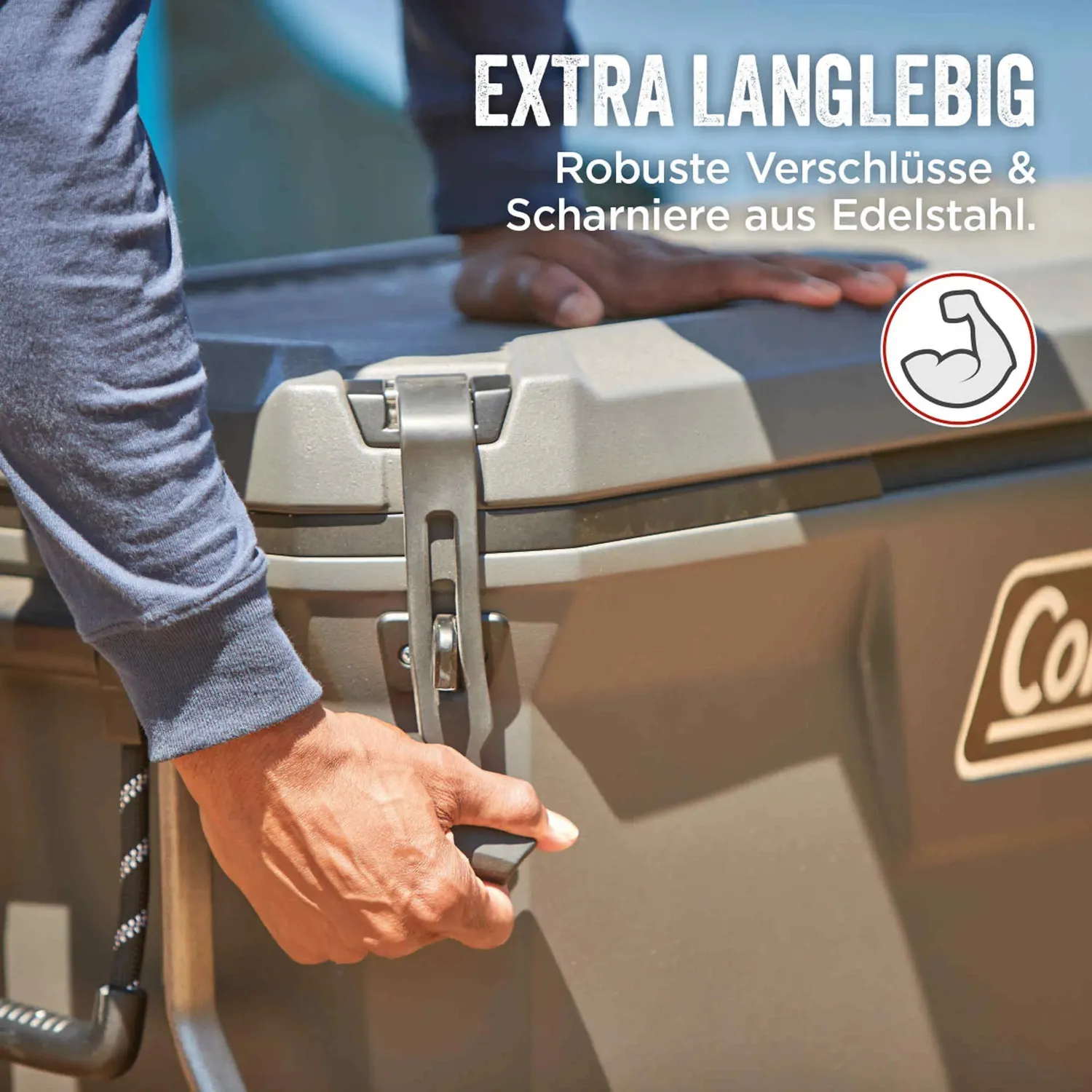 Coleman Convoy 100QT Kühlbox 97L mit Rollen 5 Tage
