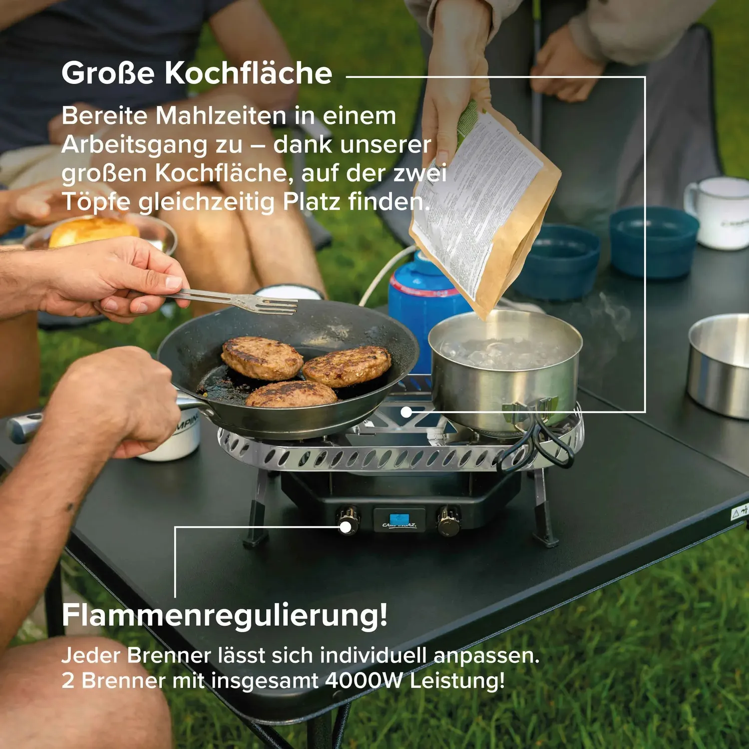 Campingaz Camp & Trek Twin Connect CV Gaskocher 2-flammig