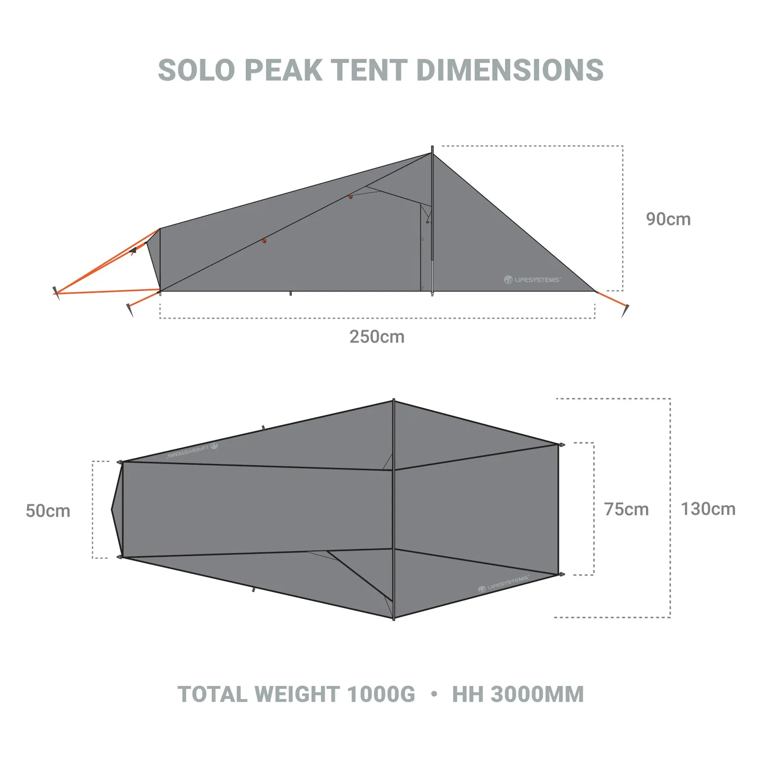 Lifeventure Solo Peak Tent 1-Personen-Zelt 1 kg
