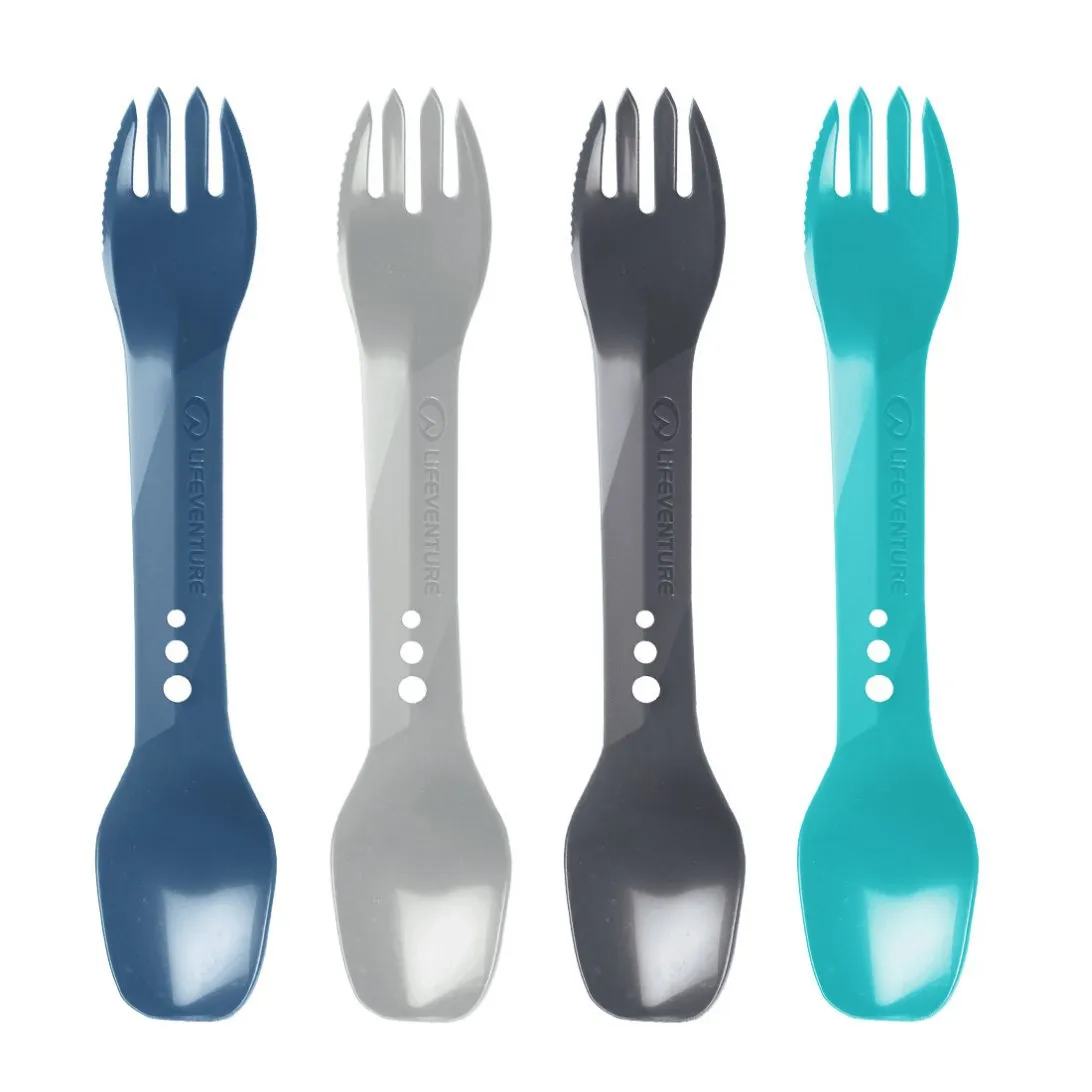 Lifeventure Ellipse Spork Göffel Graphite leicht
