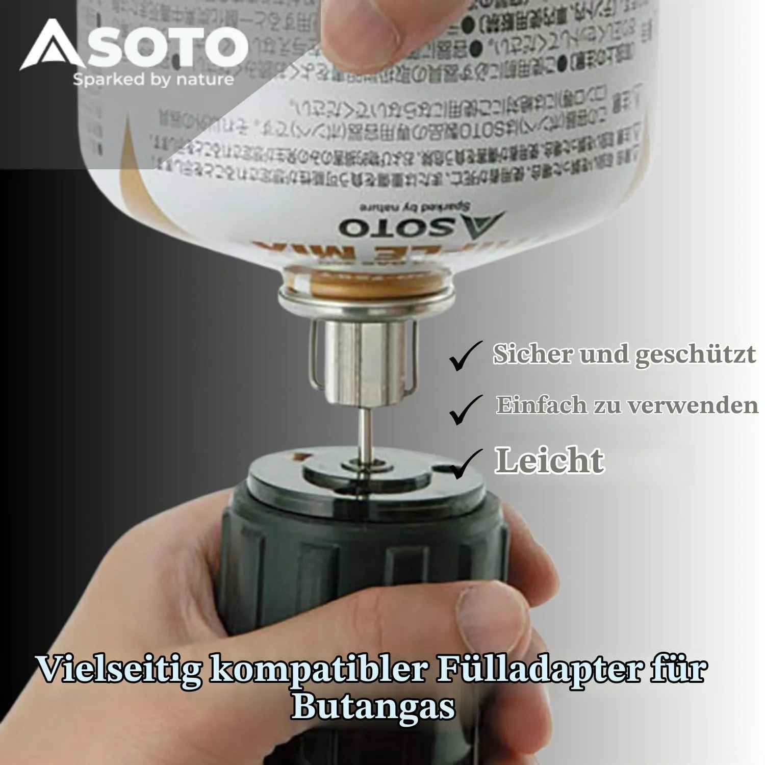 SOTO Fill Adapter Fülladapter Butangas 25g