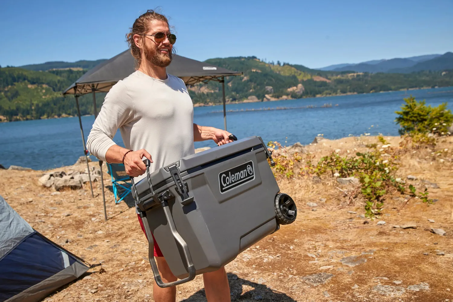Coleman Convoy 65QT Kühlbox mit Rollen 66 Liter 5 Tage