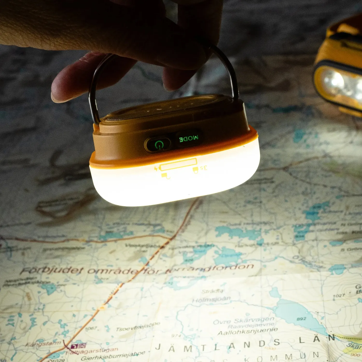 Silva Glow Recharge Campinglampe Gelb 350 Lumen