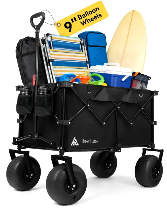 Hikenture Beach Bollerwagen Ballonreifen 200 kg faltbar