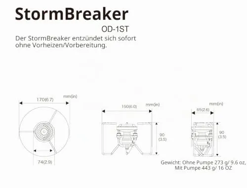 Soto StormBreaker Multi-Fuel Kocher Gas Benzin 700 ml