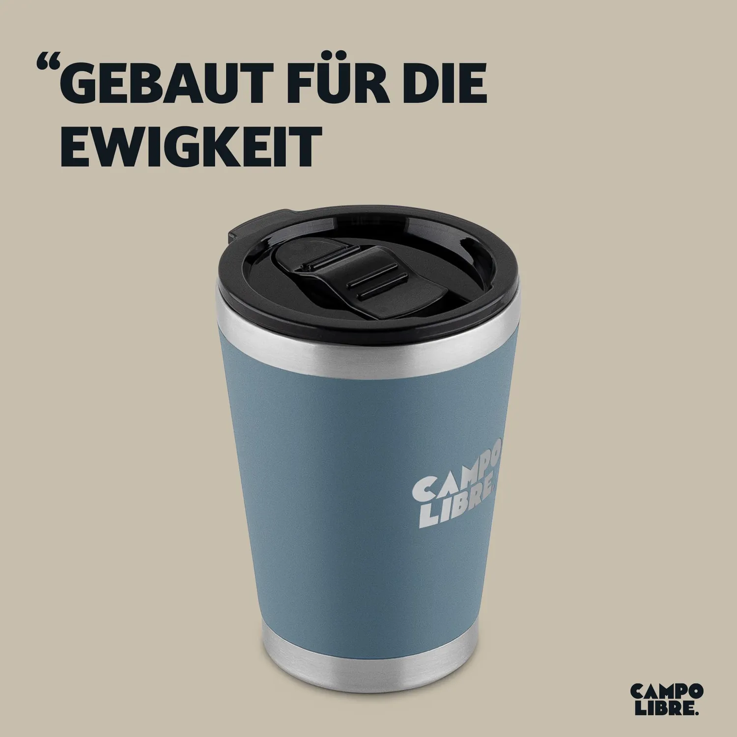 Campo Libre Bono Thermobecher 350 ml blau Edelstahl