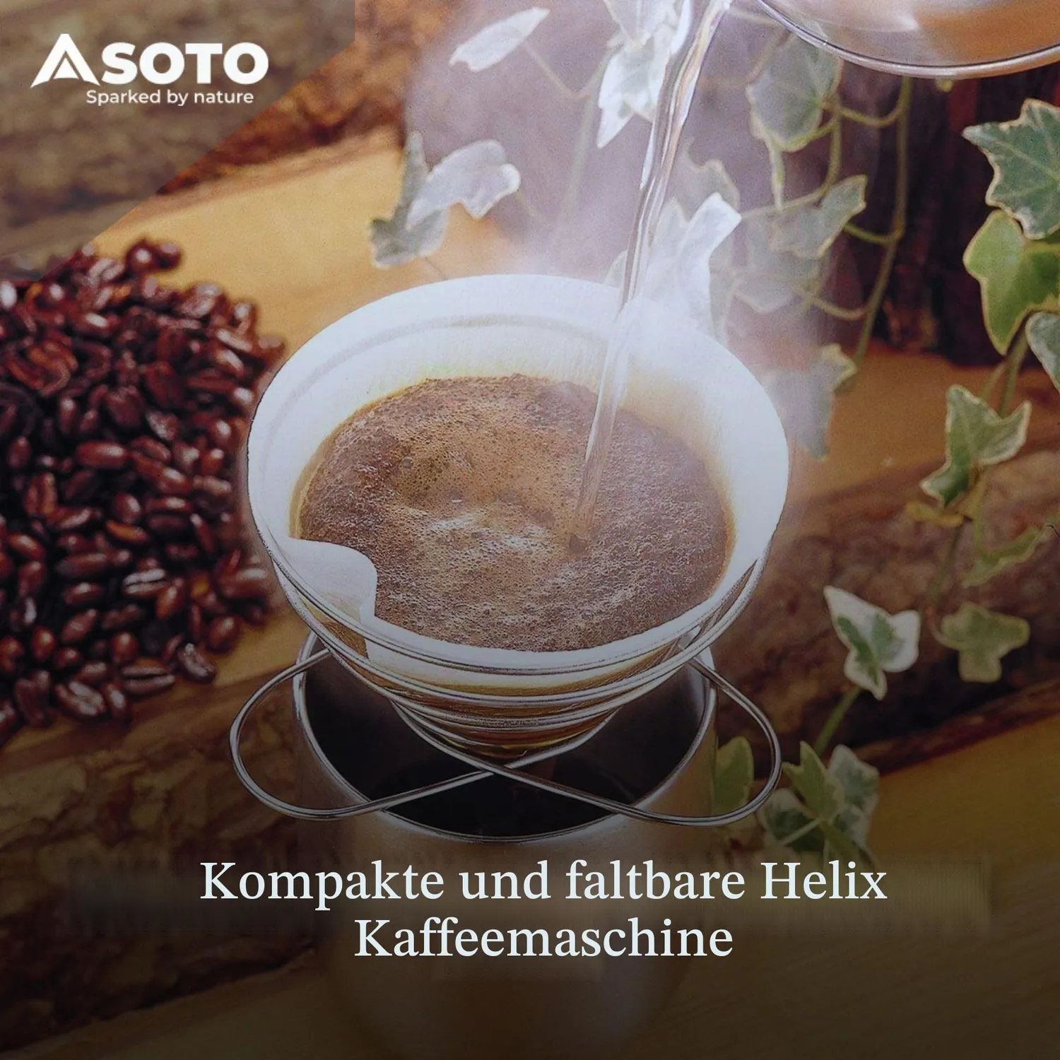 Soto Helix Kaffeefilter Edelstahl faltbar 46 g