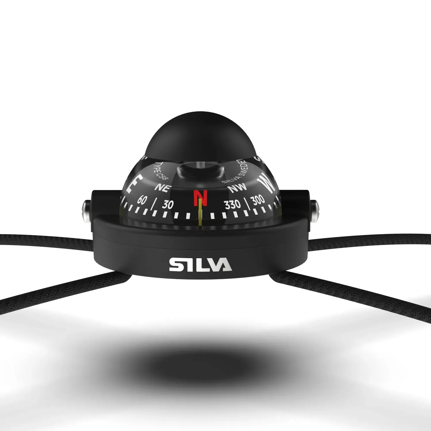 Silva 58 Kayak Kompass wasserdicht mit Gummibefestigung
