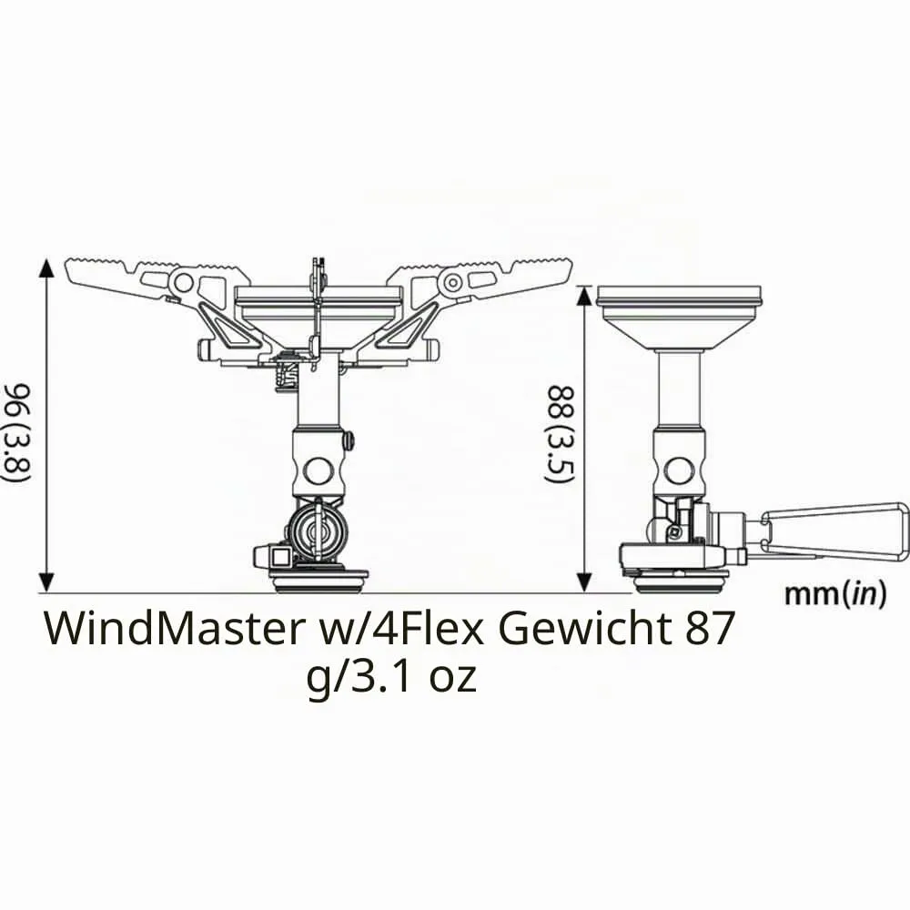 Soto WindMaster Gaskocher 87 g windfest mit Zündung