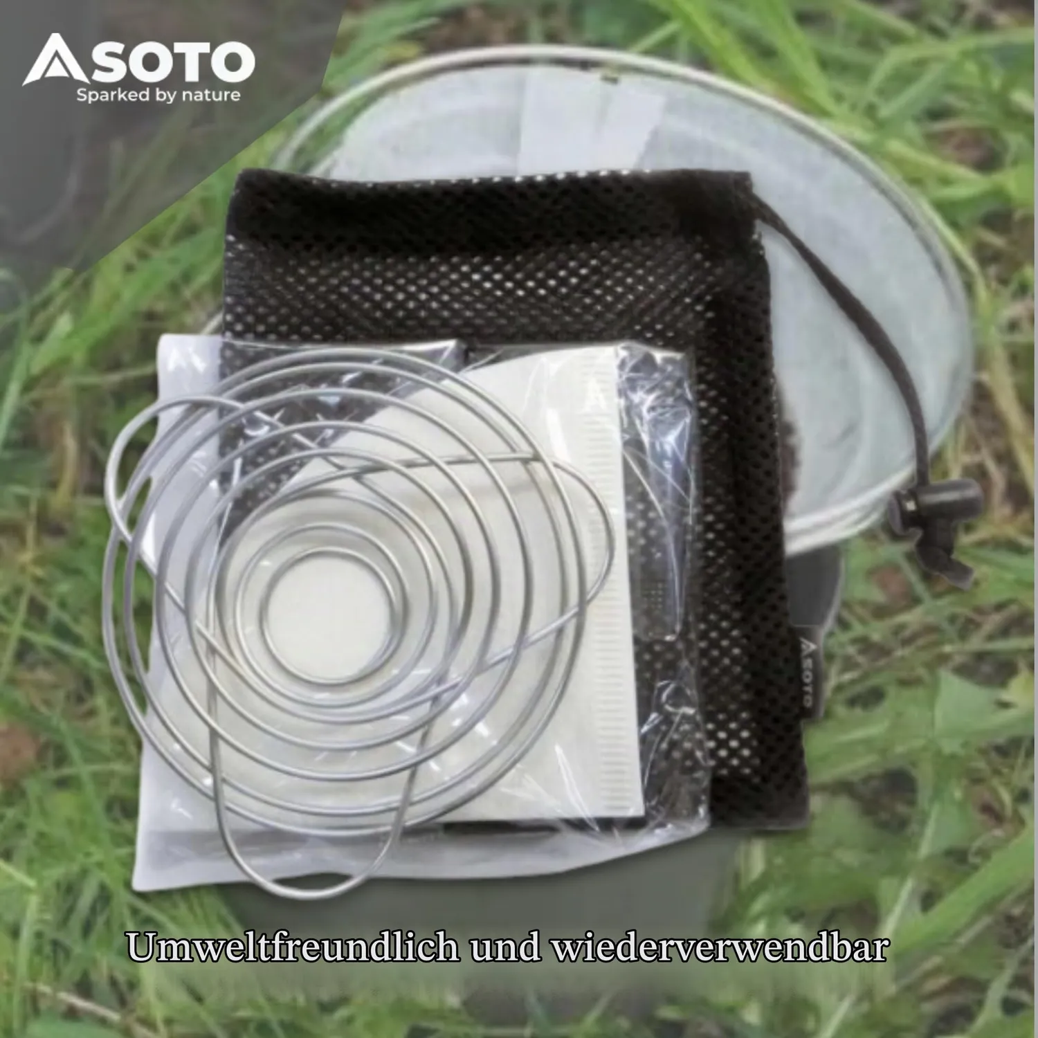 Soto Helix Kaffeefilter Edelstahl faltbar 46 g