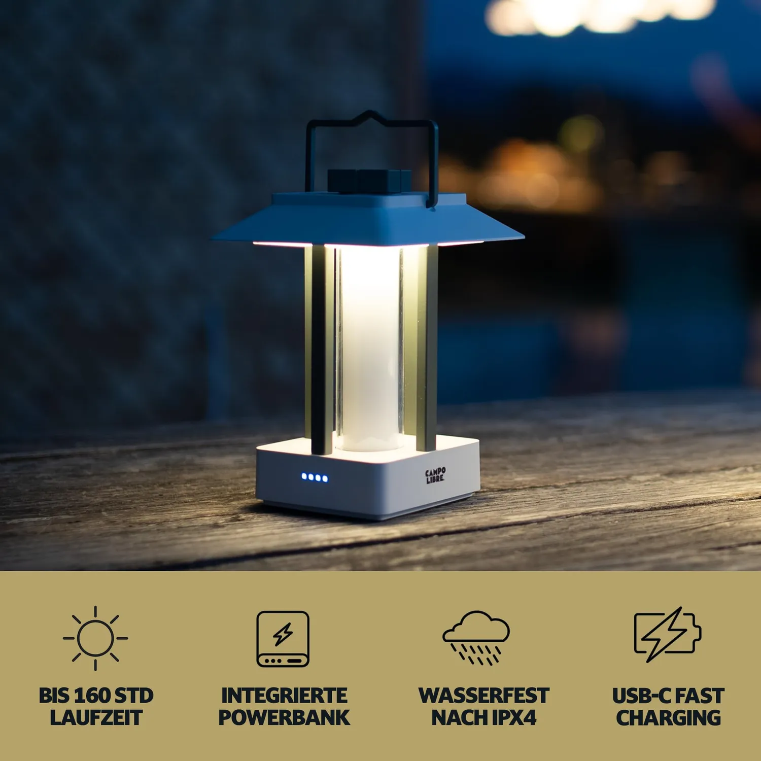 Campo Libre LYS Campinglampe aufladbar dimmbar Powerbank