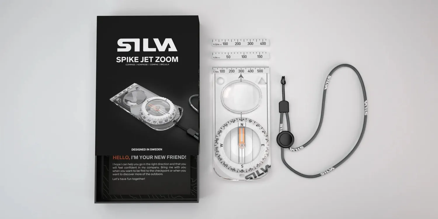 Silva Spike Jet Zoom Kompass mit Lupe