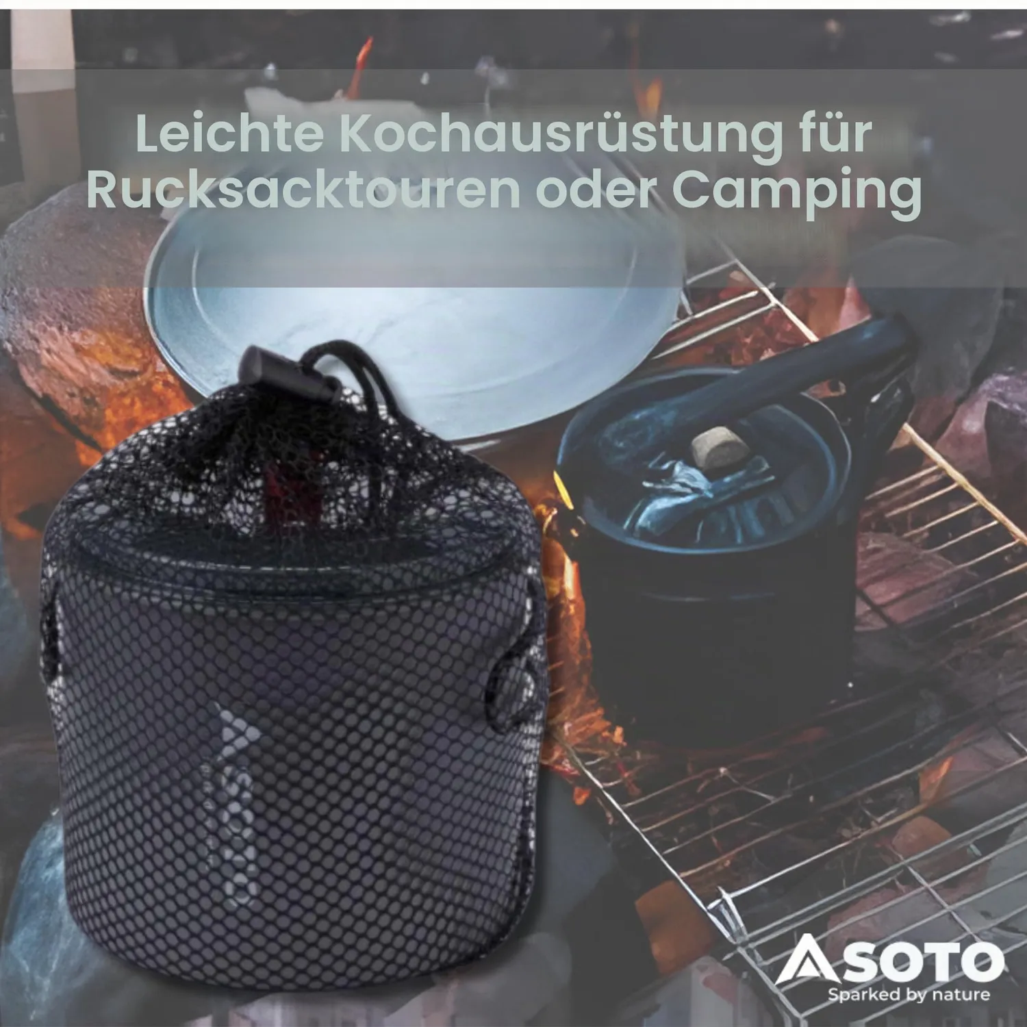 SOTO New River Pot Campingtopf 1000 ml Aluminium